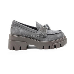 Brunello Cucinelli Loafers Suede Woman Grey