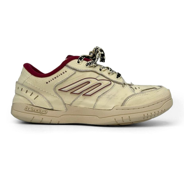 Унисекс кроссовки Balenciaga Hamptons Worn Out Low Beige &amp; Red