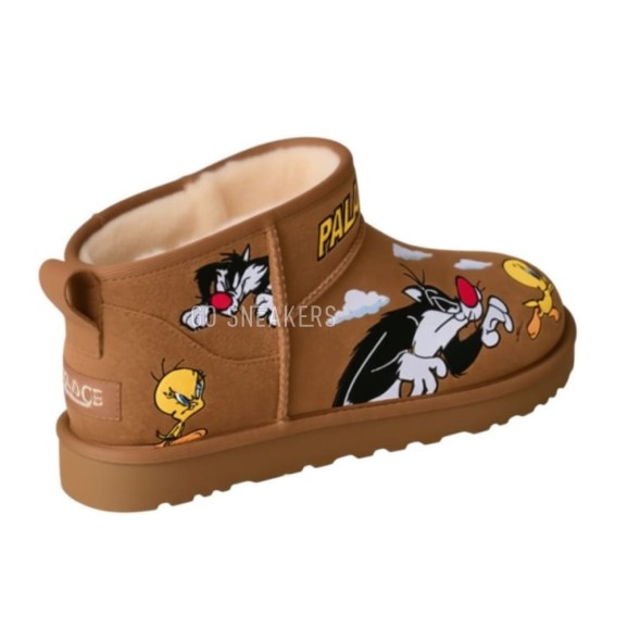 Унисекс ультра мини угги UGG x Palacе Ultra Mini Looney Tunes Chestnut