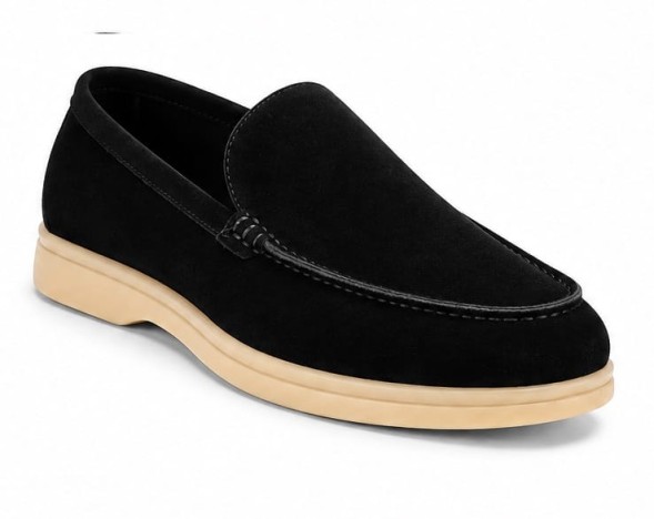 Мужские лоферы Loro Piana Summer Walk Black