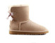 Женские мини угги с бантиками Mini Bailey Bow II Sand