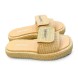Женские шлепанцы Prada Flip Flop Rafia Beige