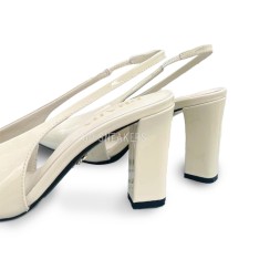 Prada Leather Pumps White