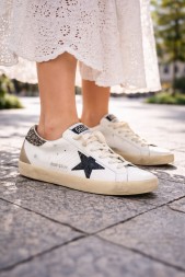 Golden Goose Super-Star Croco-Print Star