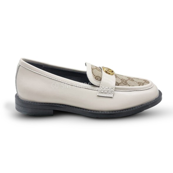 Женские слиперы Gucci Sleepers Leather White Logo