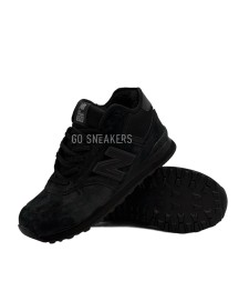New Balance 574 Winter Black Suede