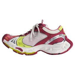 Balenciaga Stapler Sneaker White Pink Yellow