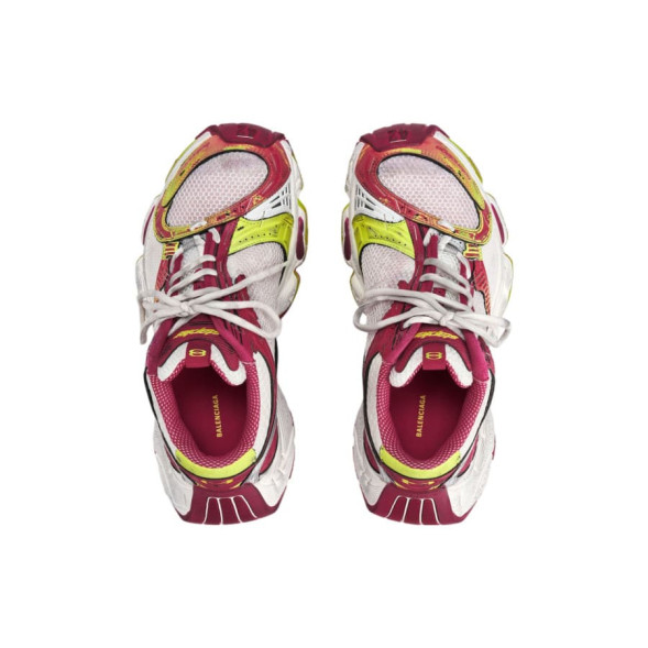 Мужские кроссовки Balenciaga Stapler Sneaker White Pink Yellow