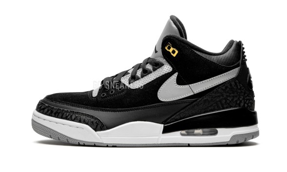 Унисекс кроссовки Nike Air Jordan 3 Retro Tinker Black Cement Gold