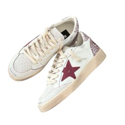 Golden Goose Ball Star White Red Star