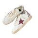 Женские кеды Golden Goose Ball Star White Red Star