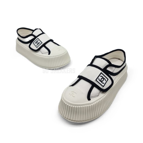 Унисекс кеды Chanel Platform White/Black