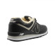 Мужские зимние кроссовки New Balance 574 Black Leather XXL