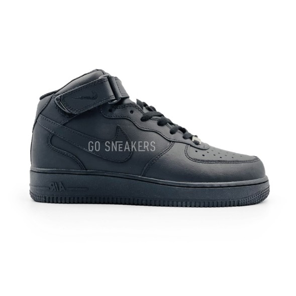 Унисекс зимние кроссовки Nike Air Force 1 ’07 LV8 Mid Utility Winter Leather Full Black