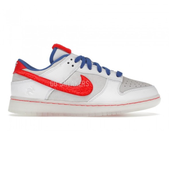 Унисекс кроссовки Nike Dunk Low Retro Prm Year Of The Rabbit White Crimson Varsity Royal