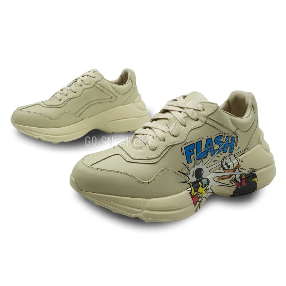Женские кроссовки Gucci Rhyton Disney x Gucci Дональд Дак