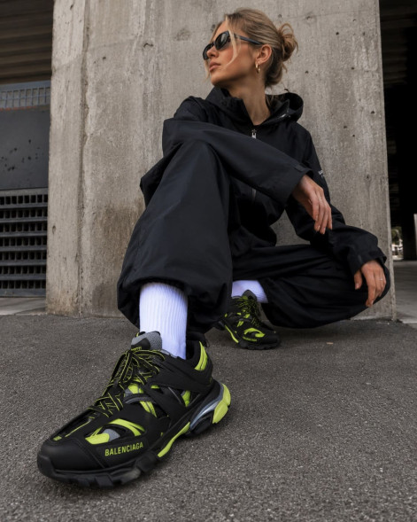 Унисекс кроссовки Balenciaga Track Black/Green