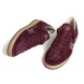 Женские кеды Golden Goose Ball Star Burgundy Suede with Crystal Star and Metallic Heel Tab