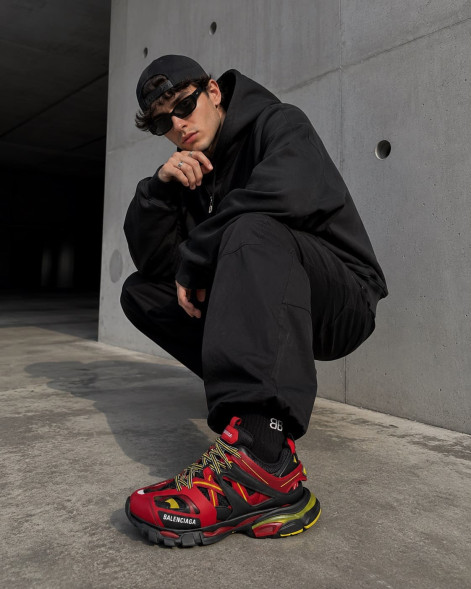 Унисекс кроссовки Balenciaga Track Red/Black