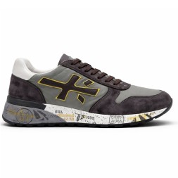 Premiata 483 Textile/Suede Olive/Brown