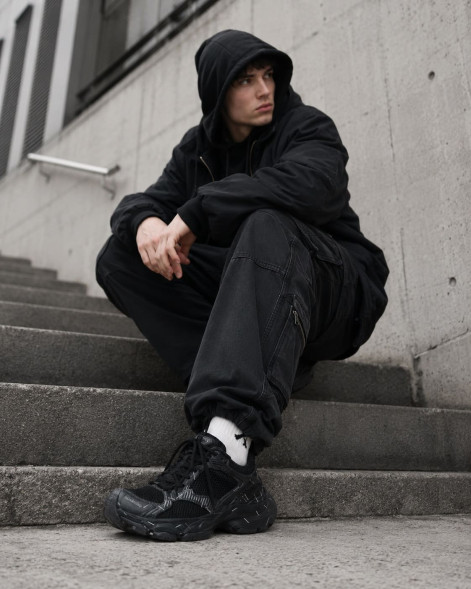 Мужские кроссовки Balenciaga Stapler Sneaker Black