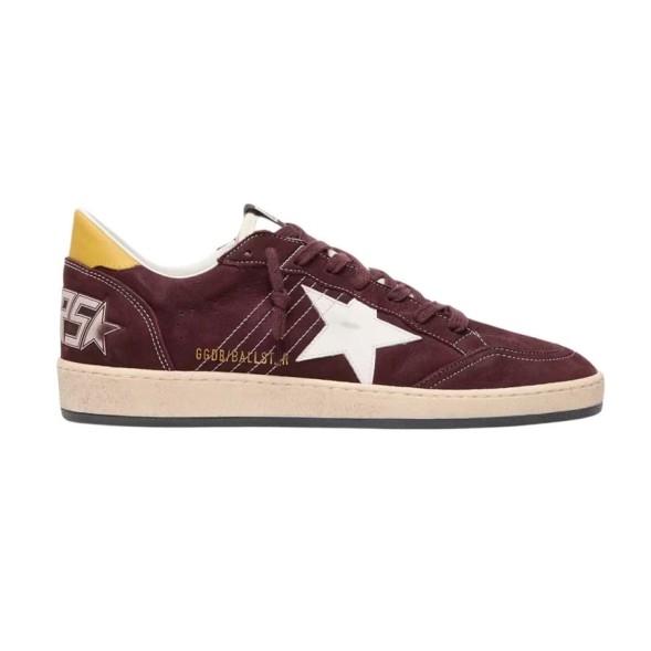 Унисекс кеды Golden Goose Ball Star in Chocolate Nubuk with Leather Star and Heel Tab
