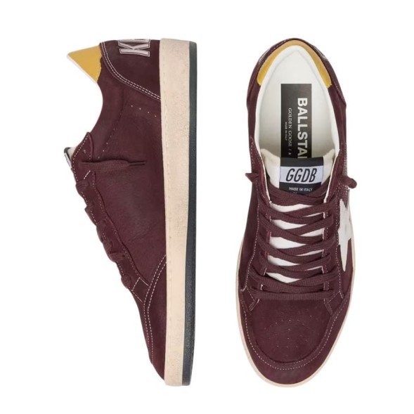 Унисекс кеды Golden Goose Ball Star in Chocolate Nubuk with Leather Star and Heel Tab
