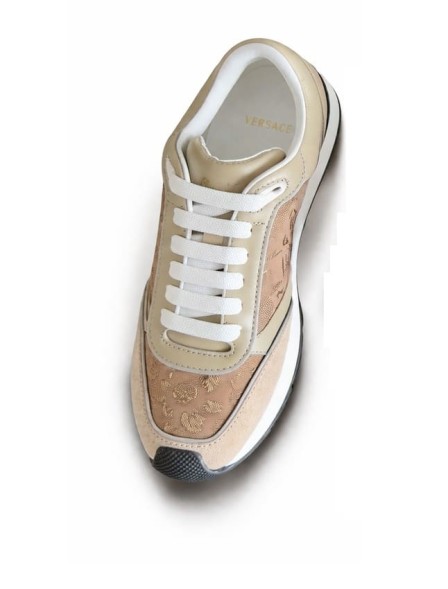Женские кроссовки Versace Milano Sneakers Beige