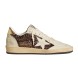 Женские кеды Golden Goose Ball Star in Glitter with Leather Star and Metallic Heel Tab