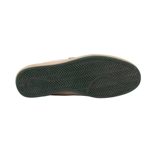 Мужские кеды Golden Goose Ball Star in White Nappa with Green Leather Star and Hell Tab