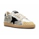 Женские кеды Golden Goose Ball Star LAB in Silver Leather with Black Suede Star and Heel Tab