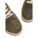 Женские кеды Golden Goose Ball Star Olive Suede with Silver Glitter Star