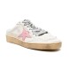 Женские сабо Golden Goose Ball Star Sabot in White Nappa with Old Rose Leather Star