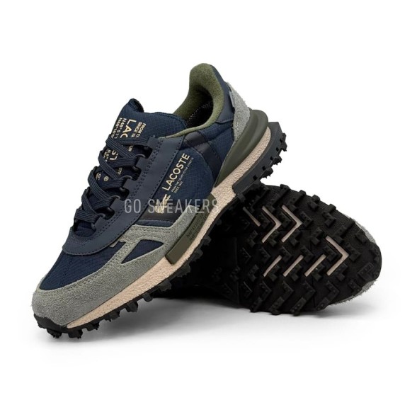 Мужские кроссовки Lacoste Anti Slip Wear Resistant Low Top Casual Shoes Men&amp;#039;s Blue