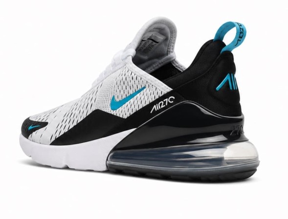 Унисекс кроссовки Nike Air Max 270 Black White Turquoise