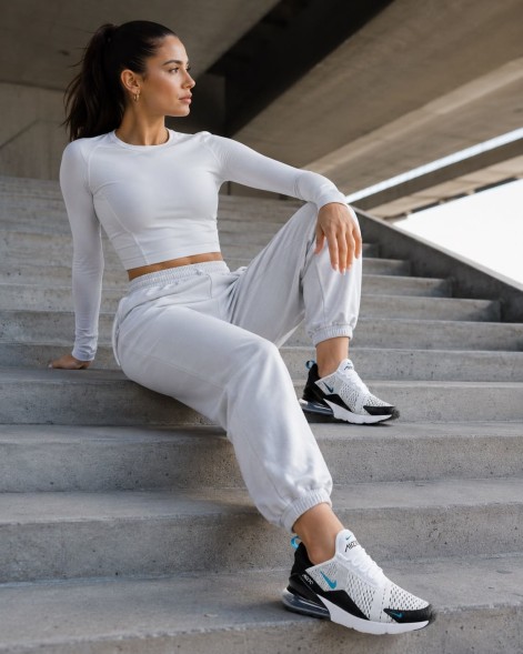 Унисекс кроссовки Nike Air Max 270 Black White Turquoise
