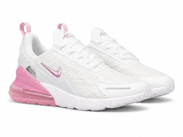 Женские кроссовки Nike Air Max 270 White/Coral