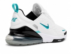 Nike Air Max 270 White/Black Turquoise Swoosh