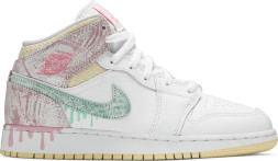 Женские кроссовки Nike Air Jordan 1 Mid SE GS 'Ice Cream'