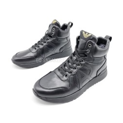 Armani Excahange Winter Leather Black Hight