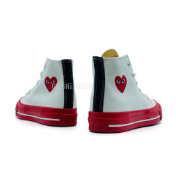 Converse X Comme Des Garcons Play White